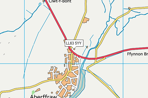 LL63 5YY map - OS VectorMap District (Ordnance Survey)