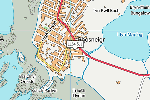 LL64 5JJ map - OS VectorMap District (Ordnance Survey)