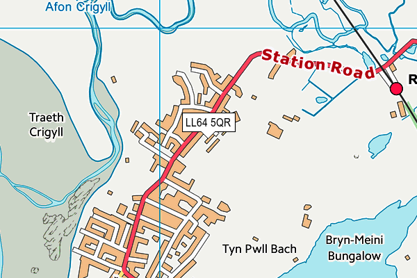 LL64 5QR map - OS VectorMap District (Ordnance Survey)