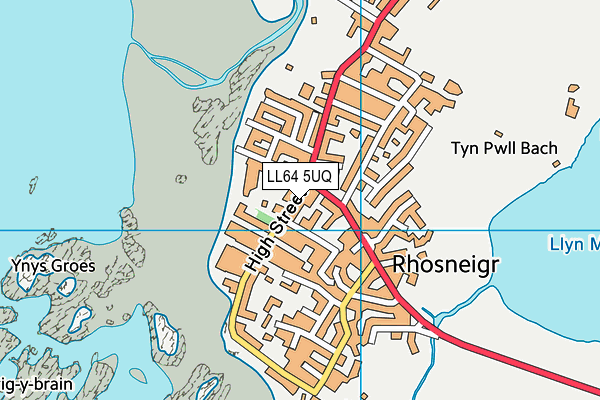 LL64 5UQ map - OS VectorMap District (Ordnance Survey)