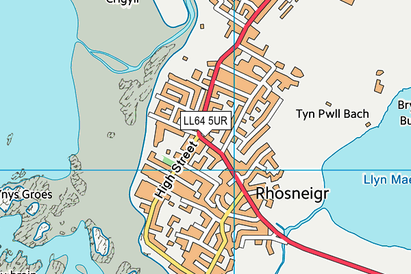 LL64 5UR map - OS VectorMap District (Ordnance Survey)
