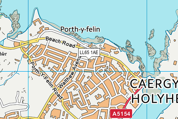 LL65 1AE map - OS VectorMap District (Ordnance Survey)