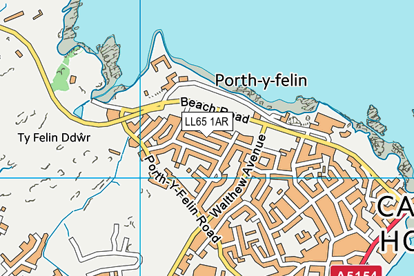 LL65 1AR map - OS VectorMap District (Ordnance Survey)