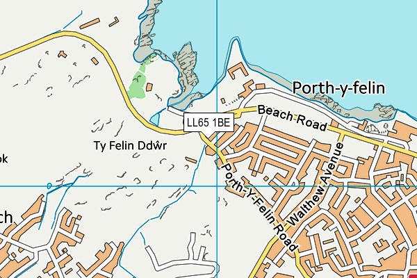 LL65 1BE map - OS VectorMap District (Ordnance Survey)