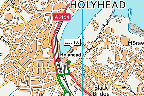 LL65 1DJ map - OS VectorMap District (Ordnance Survey)