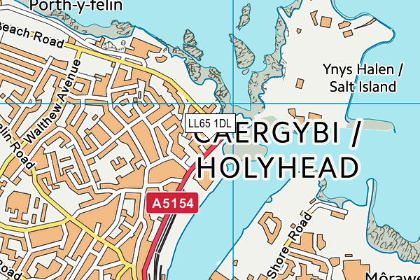 LL65 1DL map - OS VectorMap District (Ordnance Survey)