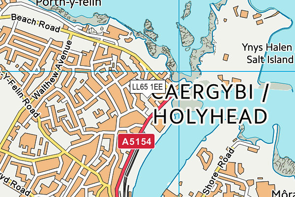 LL65 1EE map - OS VectorMap District (Ordnance Survey)