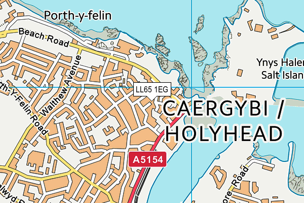 LL65 1EG map - OS VectorMap District (Ordnance Survey)