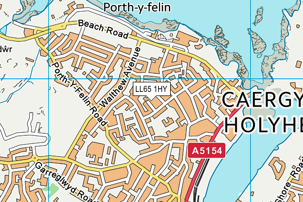 LL65 1HY map - OS VectorMap District (Ordnance Survey)