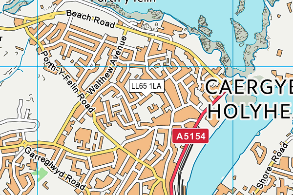 LL65 1LA map - OS VectorMap District (Ordnance Survey)