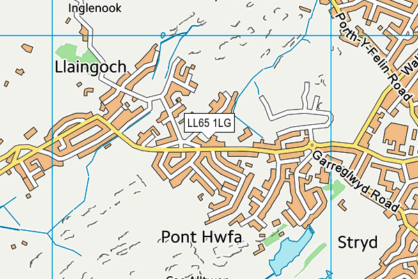 LL65 1LG map - OS VectorMap District (Ordnance Survey)