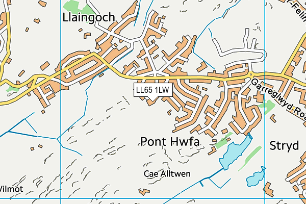 LL65 1LW map - OS VectorMap District (Ordnance Survey)