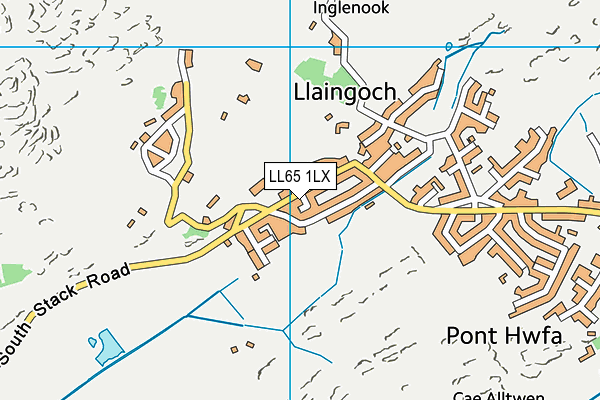 LL65 1LX map - OS VectorMap District (Ordnance Survey)