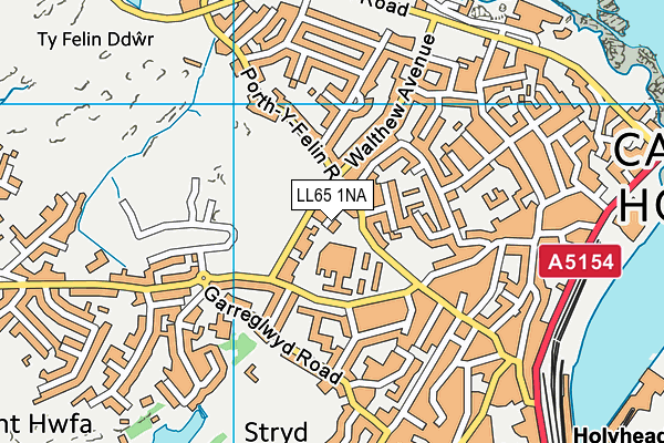 LL65 1NA map - OS VectorMap District (Ordnance Survey)