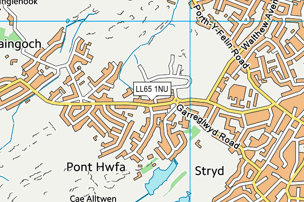 LL65 1NU map - OS VectorMap District (Ordnance Survey)