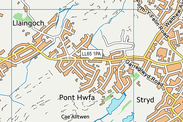 LL65 1PA map - OS VectorMap District (Ordnance Survey)