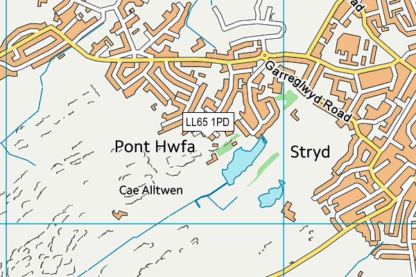 LL65 1PD map - OS VectorMap District (Ordnance Survey)