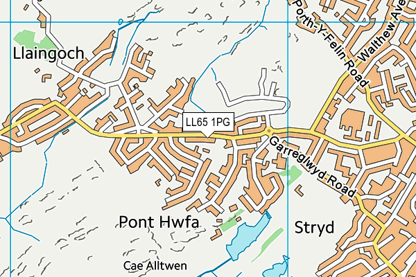 LL65 1PG map - OS VectorMap District (Ordnance Survey)