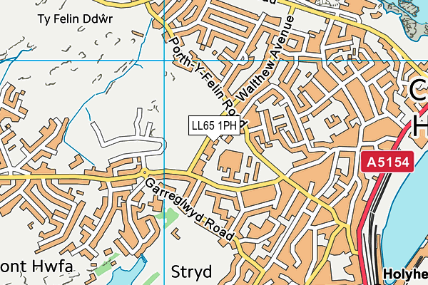 LL65 1PH map - OS VectorMap District (Ordnance Survey)