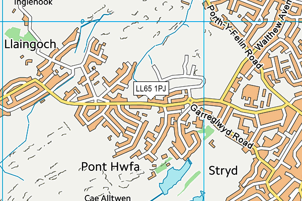 LL65 1PJ map - OS VectorMap District (Ordnance Survey)