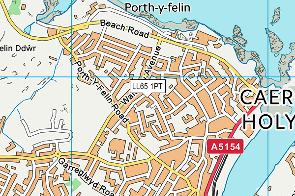 LL65 1PT map - OS VectorMap District (Ordnance Survey)