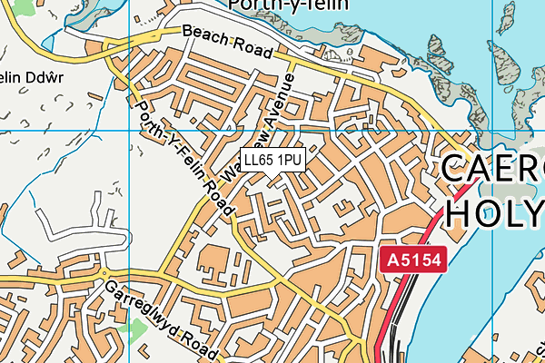 LL65 1PU map - OS VectorMap District (Ordnance Survey)
