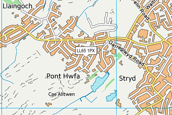 LL65 1PX map - OS VectorMap District (Ordnance Survey)