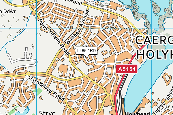 LL65 1RD map - OS VectorMap District (Ordnance Survey)