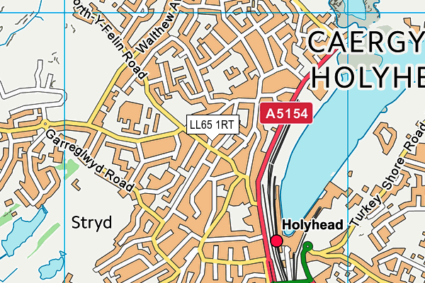 LL65 1RT map - OS VectorMap District (Ordnance Survey)