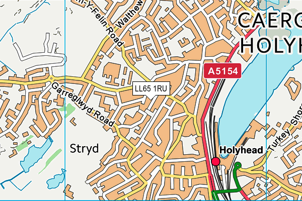 LL65 1RU map - OS VectorMap District (Ordnance Survey)