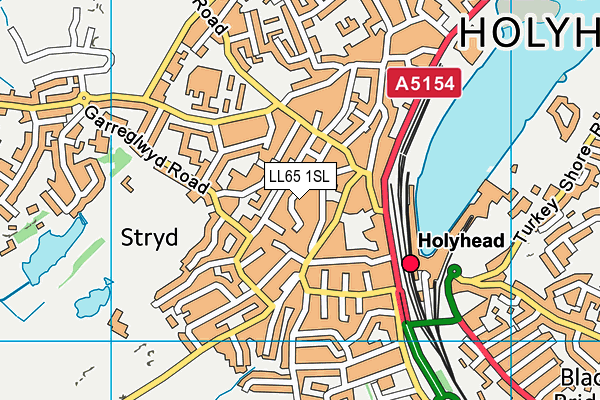 LL65 1SL map - OS VectorMap District (Ordnance Survey)