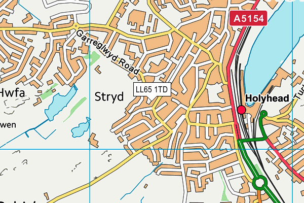 LL65 1TD map - OS VectorMap District (Ordnance Survey)