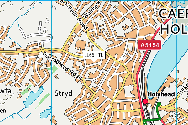 LL65 1TL map - OS VectorMap District (Ordnance Survey)