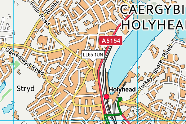 LL65 1UN map - OS VectorMap District (Ordnance Survey)