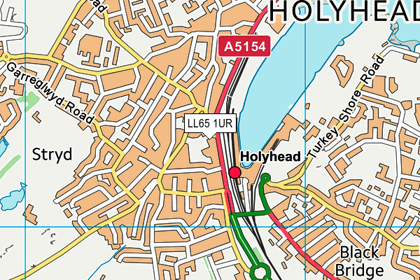 LL65 1UR map - OS VectorMap District (Ordnance Survey)