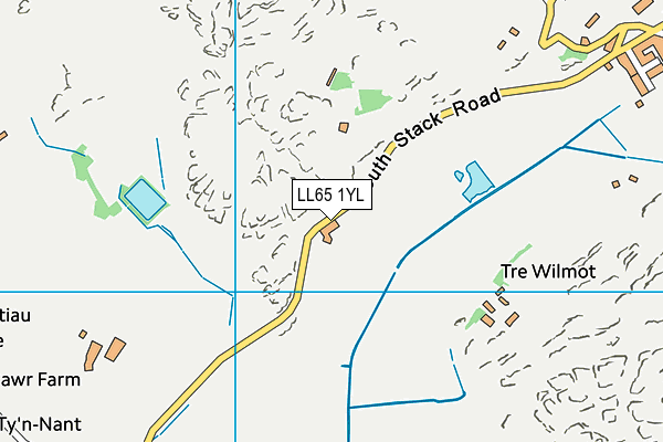 LL65 1YL map - OS VectorMap District (Ordnance Survey)