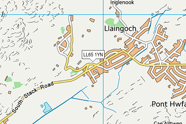 LL65 1YN map - OS VectorMap District (Ordnance Survey)