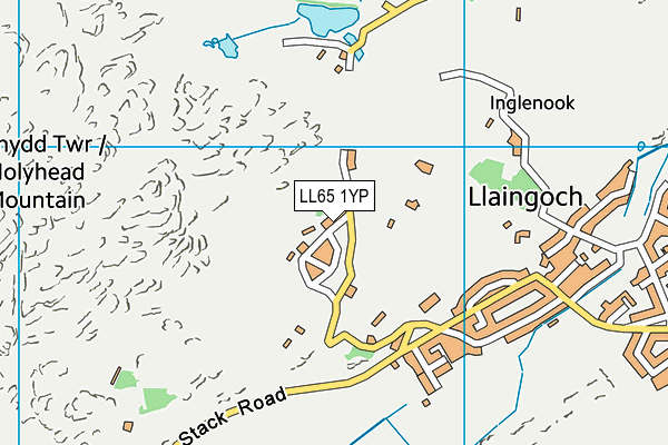 LL65 1YP map - OS VectorMap District (Ordnance Survey)