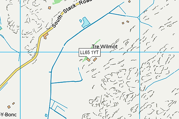 LL65 1YT map - OS VectorMap District (Ordnance Survey)