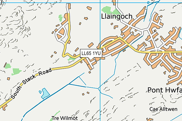 LL65 1YU map - OS VectorMap District (Ordnance Survey)