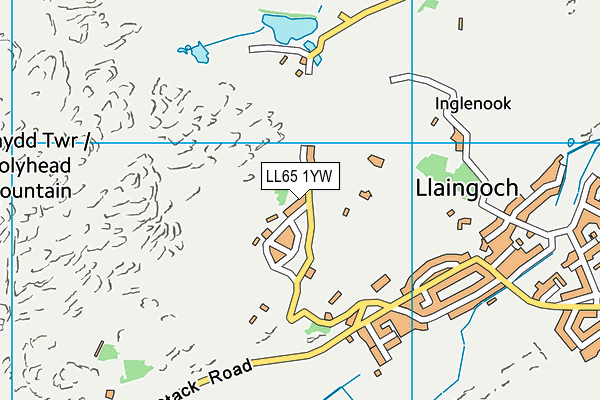 LL65 1YW map - OS VectorMap District (Ordnance Survey)
