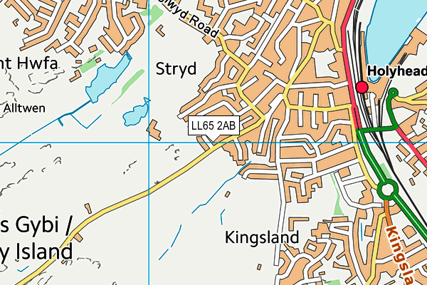 LL65 2AB map - OS VectorMap District (Ordnance Survey)