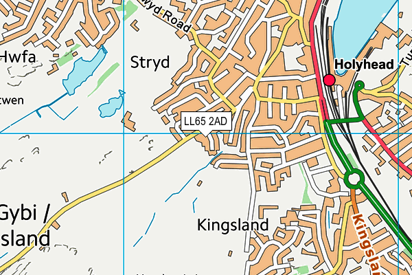 LL65 2AD map - OS VectorMap District (Ordnance Survey)