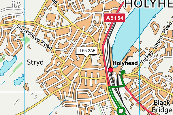 LL65 2AE map - OS VectorMap District (Ordnance Survey)