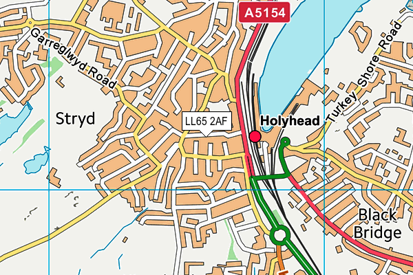 LL65 2AF map - OS VectorMap District (Ordnance Survey)