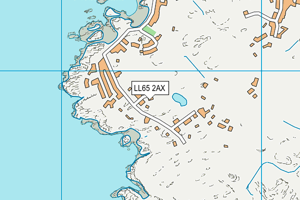 LL65 2AX map - OS VectorMap District (Ordnance Survey)