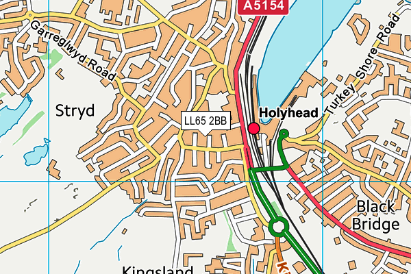 LL65 2BB map - OS VectorMap District (Ordnance Survey)