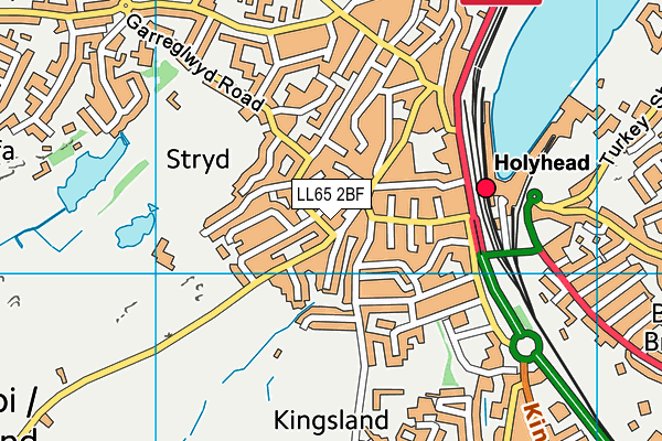 LL65 2BF map - OS VectorMap District (Ordnance Survey)