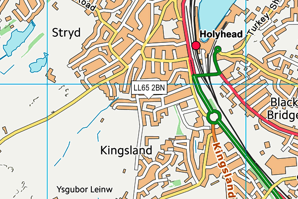 LL65 2BN map - OS VectorMap District (Ordnance Survey)