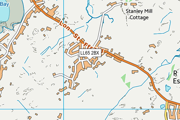 LL65 2BX map - OS VectorMap District (Ordnance Survey)